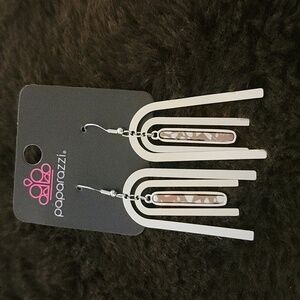 NWT! Silver Rainbow Arch Earrings